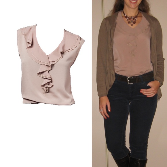 Ruffle front blouse - Picture 3 of 3